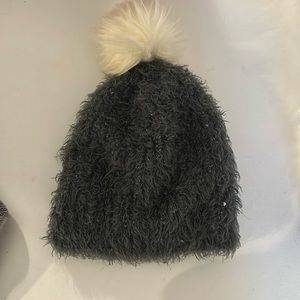 gray winter hat